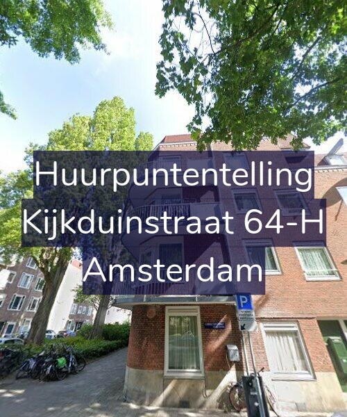 Foto gevel Huurpuntentelling voor Kijkduinstraat 64-H, Amsterdam
