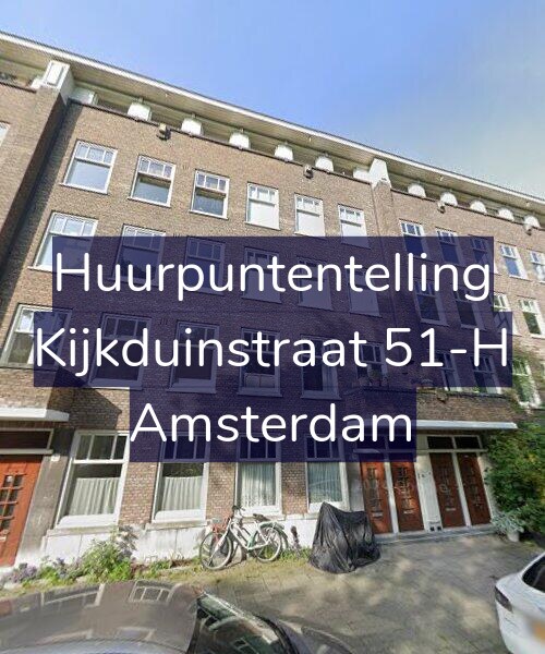 Foto gevel Huurpuntentelling voor Kijkduinstraat 51-H, Amsterdam