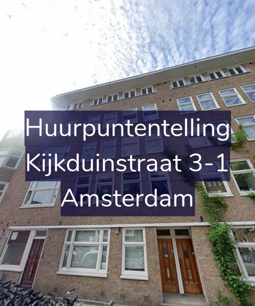 Foto gevel Huurpuntentelling voor Kijkduinstraat 3-1, Amsterdam