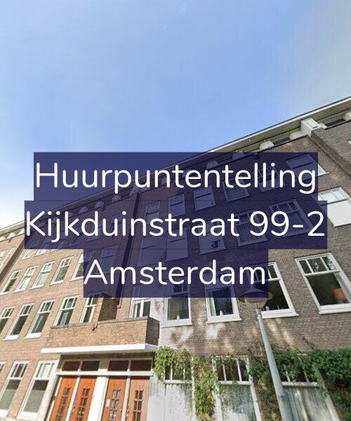 Foto gevel Huurpuntentelling voor Kijkduinstraat 99-2, Amsterdam