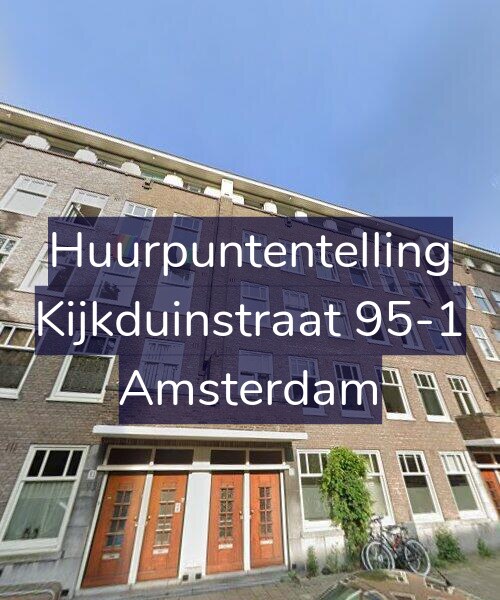 Foto gevel Huurpuntentelling voor Kijkduinstraat 95-1, Amsterdam