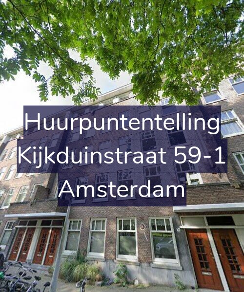 Foto gevel Huurpuntentelling voor Kijkduinstraat 59-1, Amsterdam