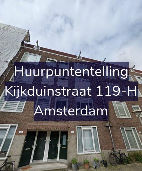 Foto gevel Huurpuntentelling voor Kijkduinstraat 119-H, Amsterdam