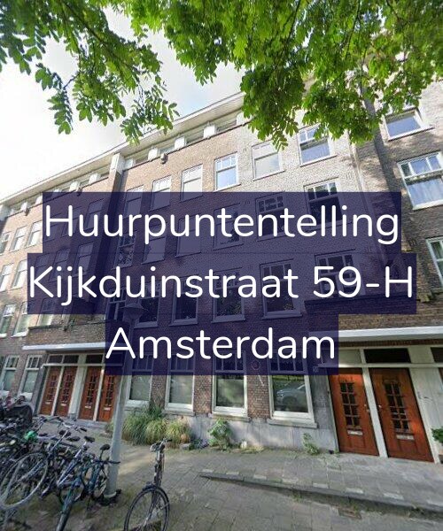 Foto gevel Huurpuntentelling voor Kijkduinstraat 59-H, Amsterdam