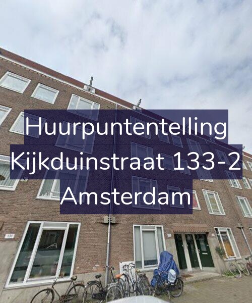 Foto gevel Huurpuntentelling voor Kijkduinstraat 133-2, Amsterdam