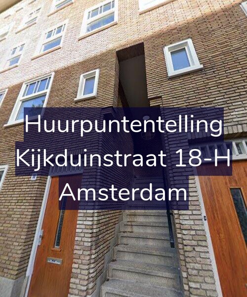 Foto gevel Huurpuntentelling voor Kijkduinstraat 18-H, Amsterdam