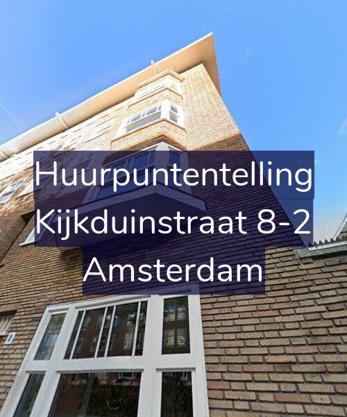 Foto gevel Huurpuntentelling voor Kijkduinstraat 8-2, Amsterdam