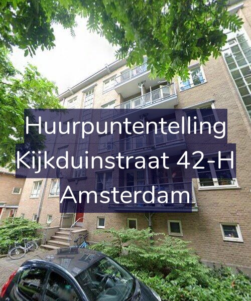 Foto gevel Huurpuntentelling voor Kijkduinstraat 42-H, Amsterdam