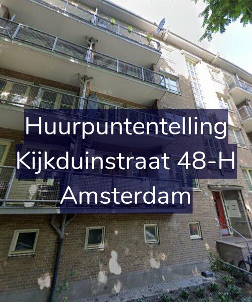 Foto gevel Huurpuntentelling voor Kijkduinstraat 48-H, Amsterdam