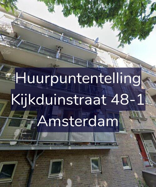 Foto gevel Huurpuntentelling voor Kijkduinstraat 48-1, Amsterdam