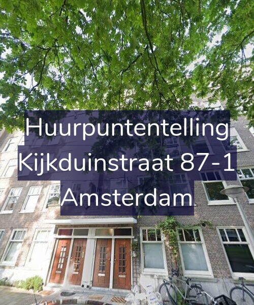 Foto gevel Huurpuntentelling voor Kijkduinstraat 87-1, Amsterdam