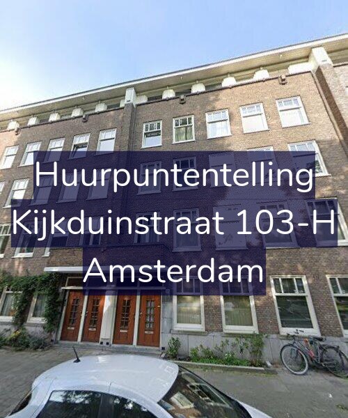 Foto gevel Huurpuntentelling voor Kijkduinstraat 103-H, Amsterdam