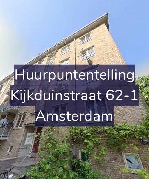 Foto gevel Huurpuntentelling voor Kijkduinstraat 62-1, Amsterdam
