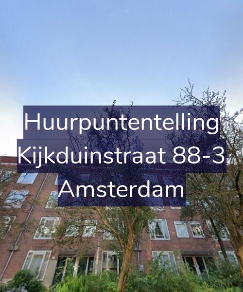 Foto gevel Huurpuntentelling voor Kijkduinstraat 88-3, Amsterdam