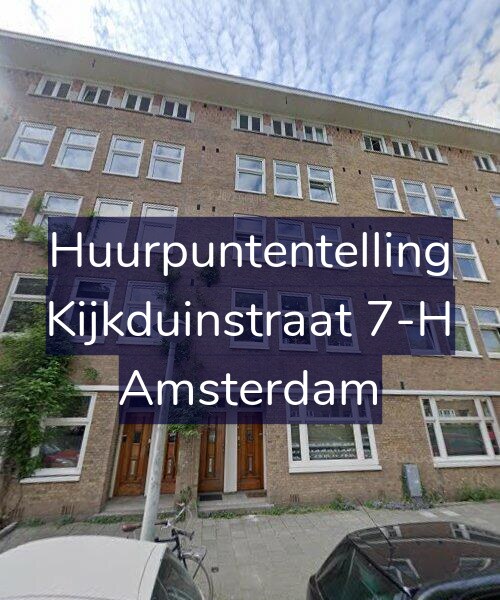 Foto gevel Huurpuntentelling voor Kijkduinstraat 7-H, Amsterdam