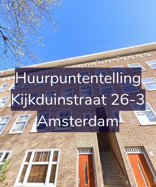 Foto gevel Huurpuntentelling voor Kijkduinstraat 26-3, Amsterdam