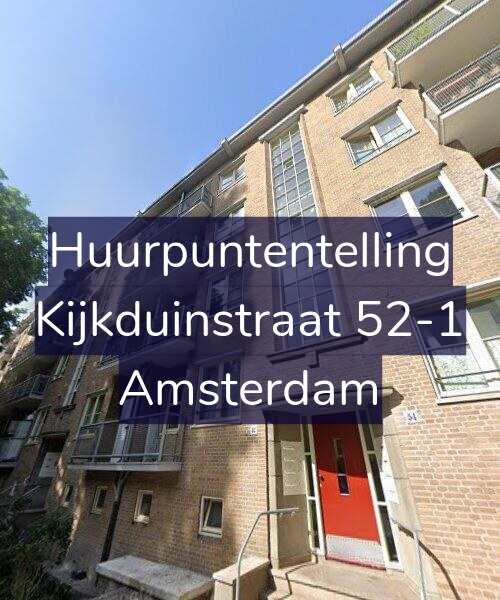 Foto gevel Huurpuntentelling voor Kijkduinstraat 52-1, Amsterdam