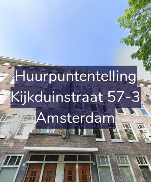 Foto gevel Huurpuntentelling voor Kijkduinstraat 57-3, Amsterdam