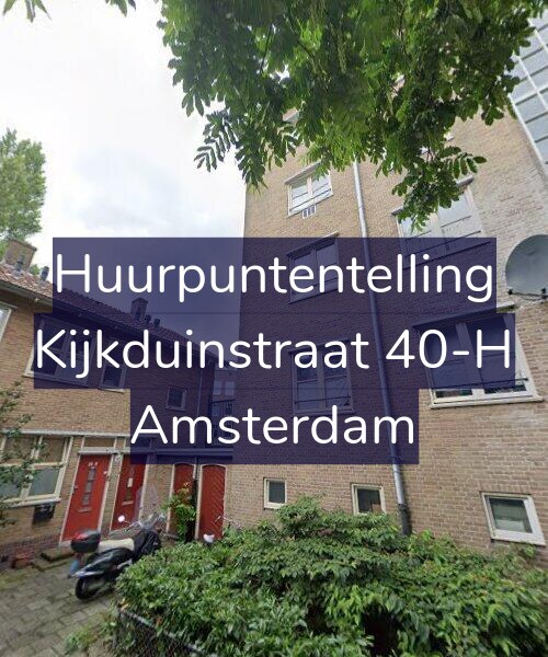Foto gevel Huurpuntentelling voor Kijkduinstraat 40-H, Amsterdam