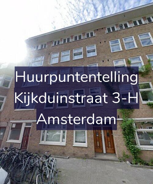 Foto gevel Huurpuntentelling voor Kijkduinstraat 3-H, Amsterdam