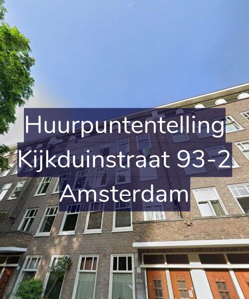 Foto gevel Huurpuntentelling voor Kijkduinstraat 93-2, Amsterdam