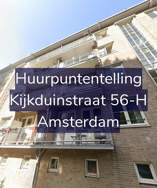 Foto gevel Huurpuntentelling voor Kijkduinstraat 56-H, Amsterdam