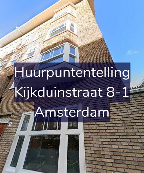 Foto gevel Huurpuntentelling voor Kijkduinstraat 8-1, Amsterdam