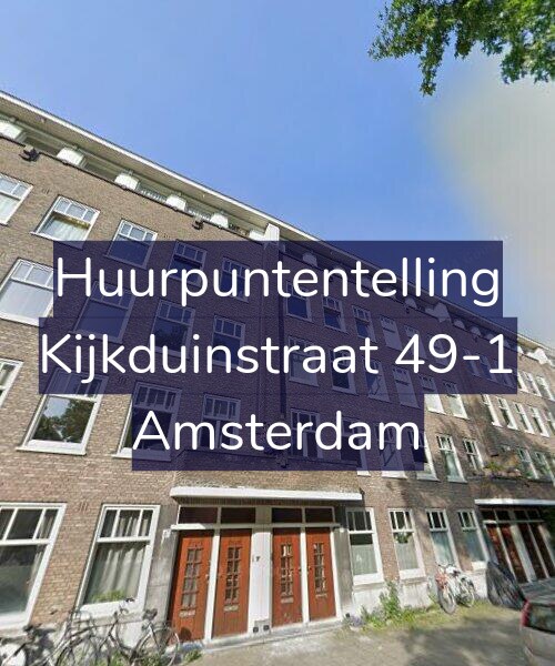 Foto gevel Huurpuntentelling voor Kijkduinstraat 49-1, Amsterdam