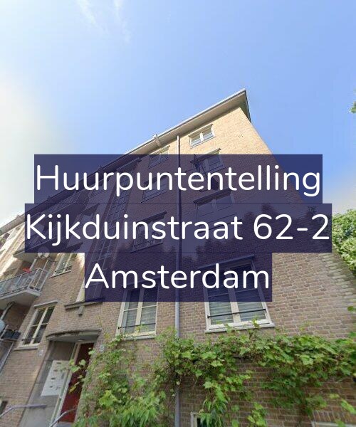 Foto gevel Huurpuntentelling voor Kijkduinstraat 62-2, Amsterdam