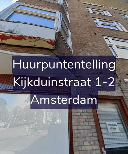 Foto gevel Huurpuntentelling voor Kijkduinstraat 1-2, Amsterdam