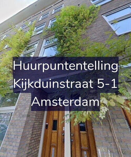Foto gevel Huurpuntentelling voor Kijkduinstraat 5-1, Amsterdam