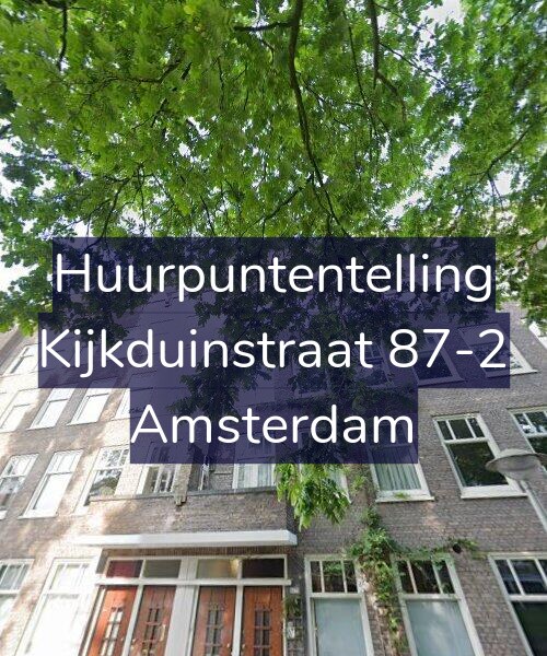 Foto gevel Huurpuntentelling voor Kijkduinstraat 87-2, Amsterdam