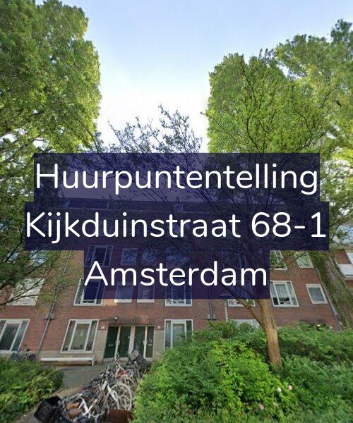 Foto gevel Huurpuntentelling voor Kijkduinstraat 68-1, Amsterdam