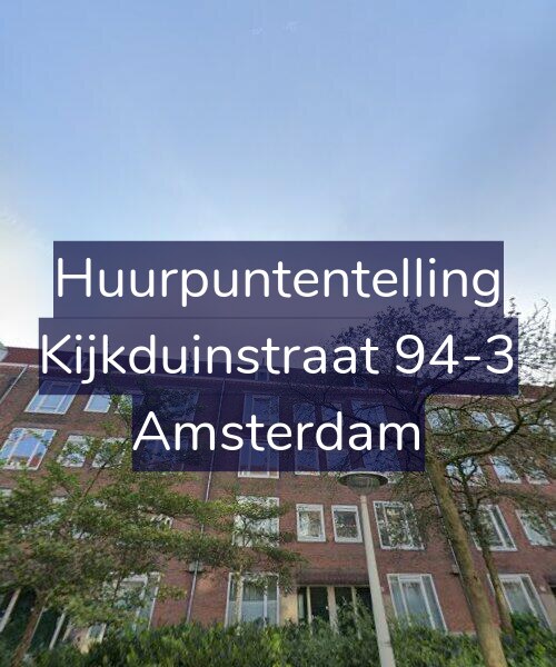 Foto gevel Huurpuntentelling voor Kijkduinstraat 94-3, Amsterdam