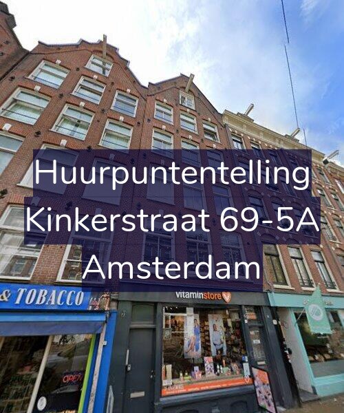 Foto gevel Huurpuntentelling voor Kinkerstraat 69-5A, Amsterdam