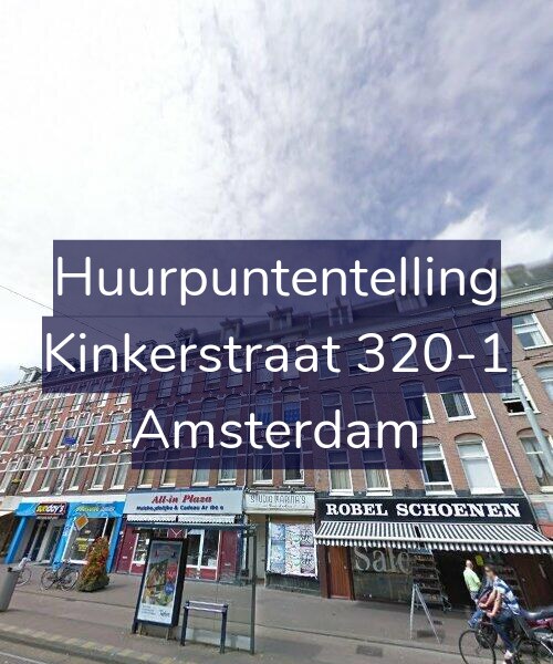 Foto gevel Huurpuntentelling voor Kinkerstraat 320-1, Amsterdam