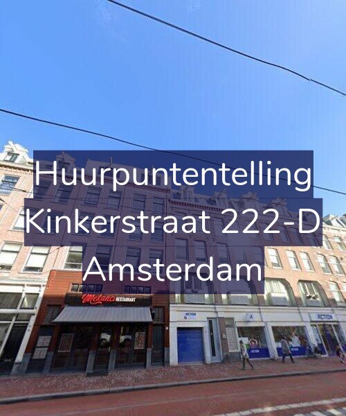 Foto gevel Huurpuntentelling voor Kinkerstraat 222-D, Amsterdam