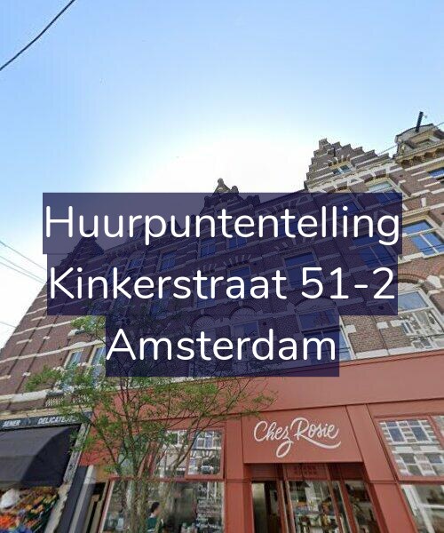 Foto gevel Huurpuntentelling voor Kinkerstraat 51-2, Amsterdam