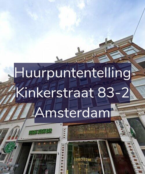 Foto gevel Huurpuntentelling voor Kinkerstraat 83-2, Amsterdam