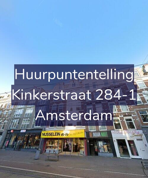 Foto gevel Huurpuntentelling voor Kinkerstraat 284-1, Amsterdam