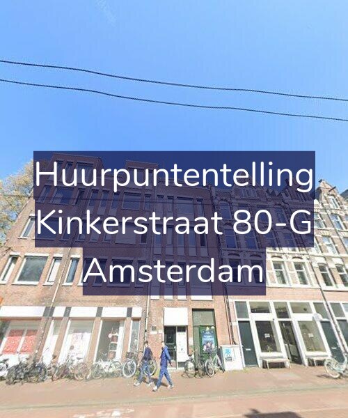 Foto gevel Huurpuntentelling voor Kinkerstraat 80-G, Amsterdam