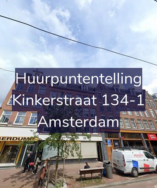 Foto gevel Huurpuntentelling voor Kinkerstraat 134-1, Amsterdam