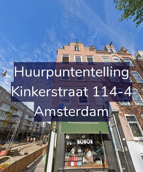 Foto gevel Huurpuntentelling voor Kinkerstraat 114-4, Amsterdam