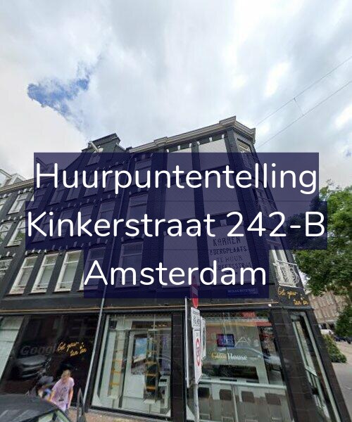 Foto gevel Huurpuntentelling voor Kinkerstraat 242-B, Amsterdam