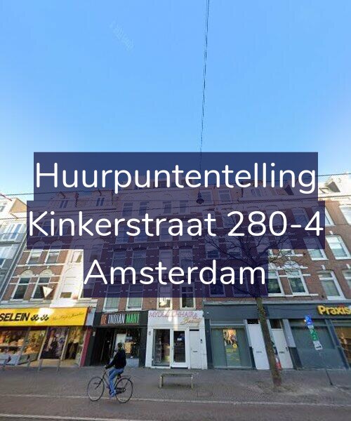 Foto gevel Huurpuntentelling voor Kinkerstraat 280-4, Amsterdam