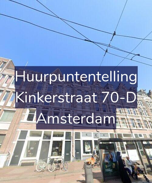 Foto gevel Huurpuntentelling voor Kinkerstraat 70-D, Amsterdam
