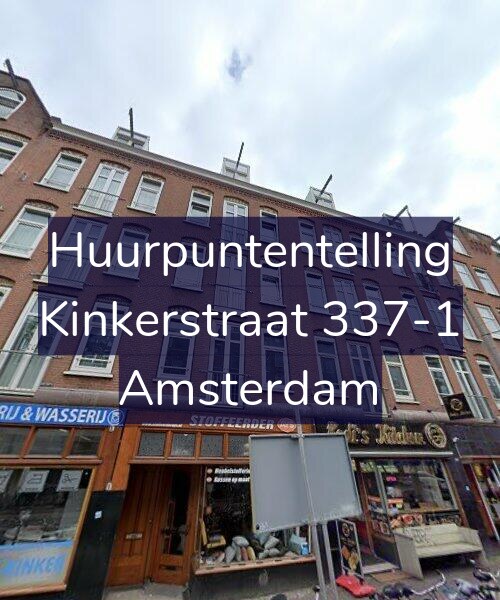 Foto gevel Huurpuntentelling voor Kinkerstraat 337-1, Amsterdam