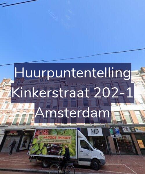 Foto gevel Huurpuntentelling voor Kinkerstraat 202-1, Amsterdam