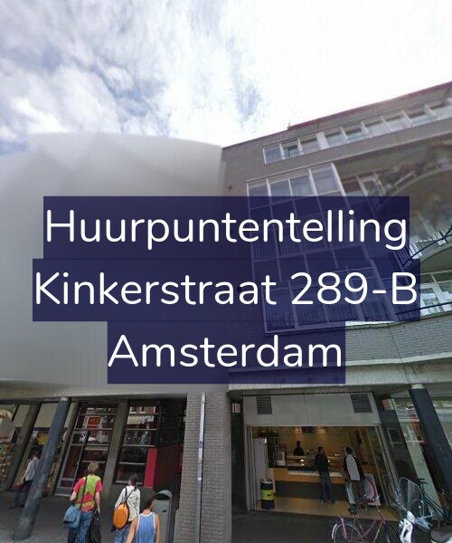 Foto gevel Huurpuntentelling voor Kinkerstraat 289-B, Amsterdam