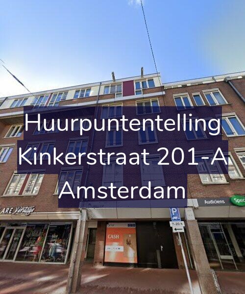 Foto gevel Huurpuntentelling voor Kinkerstraat 201-A, Amsterdam